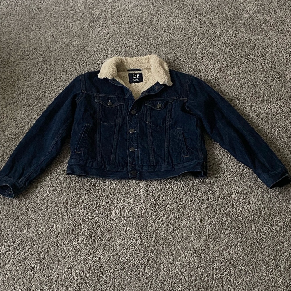 Kids Denim Jacket with Sherpa Lining